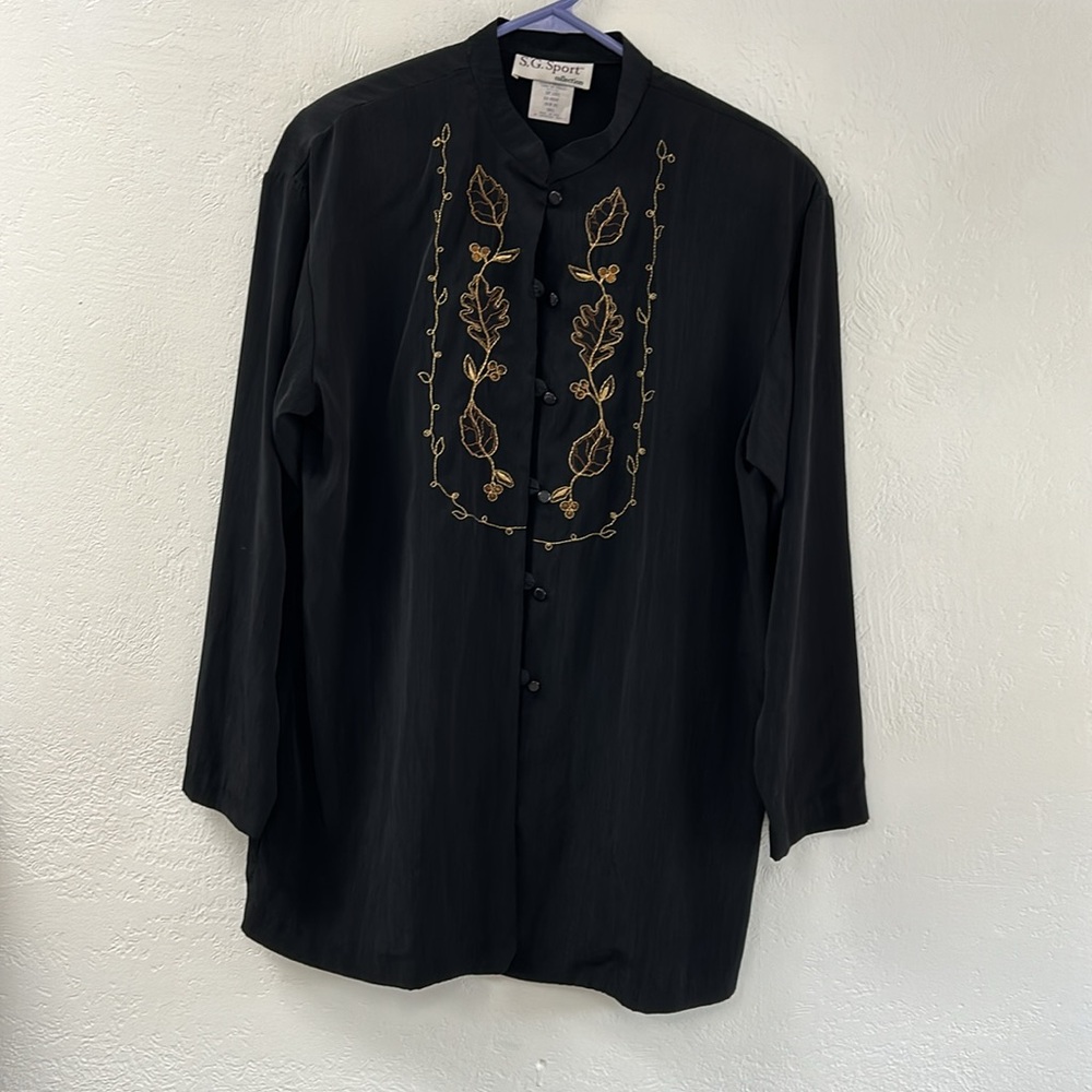 Susan Graver embroidered tunic